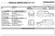 Rapport d'inspection de véhicule - Exemple